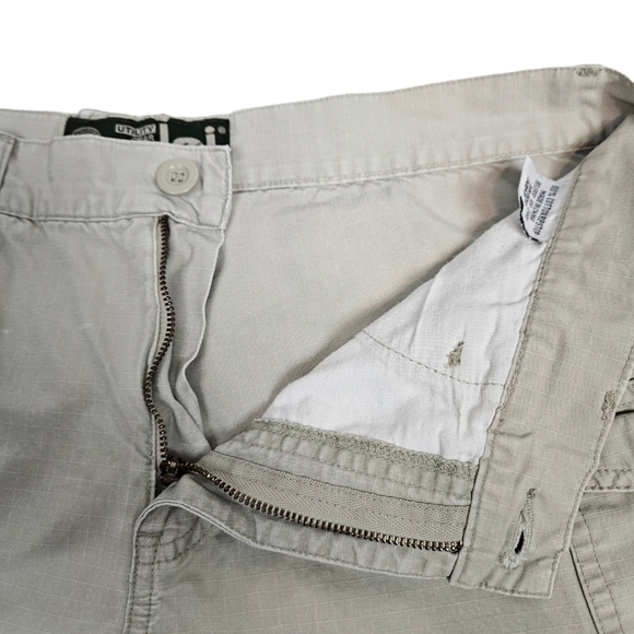 Lei Light Khaki Ripstop Cargo Utility Shorts Size 9 Juniors L7 - Picture 5 of 15